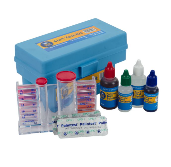 AUSSIE GOLD FOUR-IN-ONE DPD POOL WATER TEST KIT