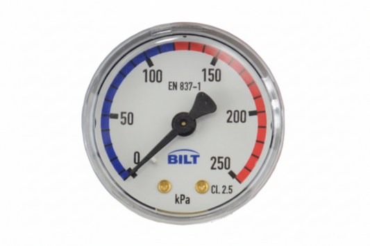 PRESSURE GAUGE CENTRE BACK MOUNT