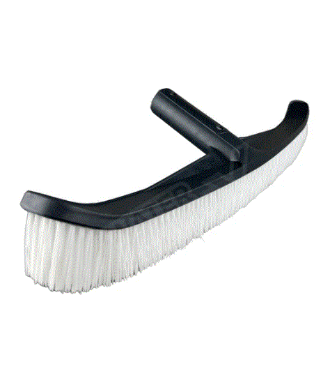 POOL BROOM BRUSH NYLON 18" BLACK